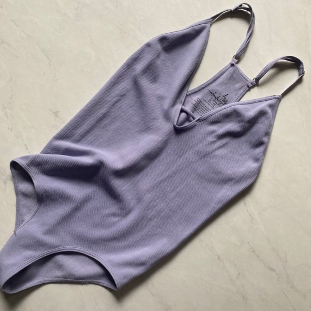 New Intimately Free People Move Along ribbed cutout keyhole dainty bodysuit - Picture 9 of 11